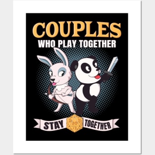 Couples Who Play Together Stay Together Posters and Art